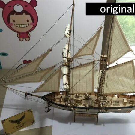 Kits de Barco a Vela Modelo ano 1840, versão do modelo luxuoso de barco com instruções em inglês, para hobby